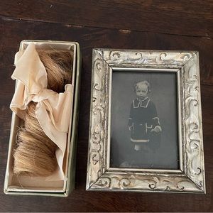 Framed Victorian Tintype of a Little Rosy Cheek Girl
